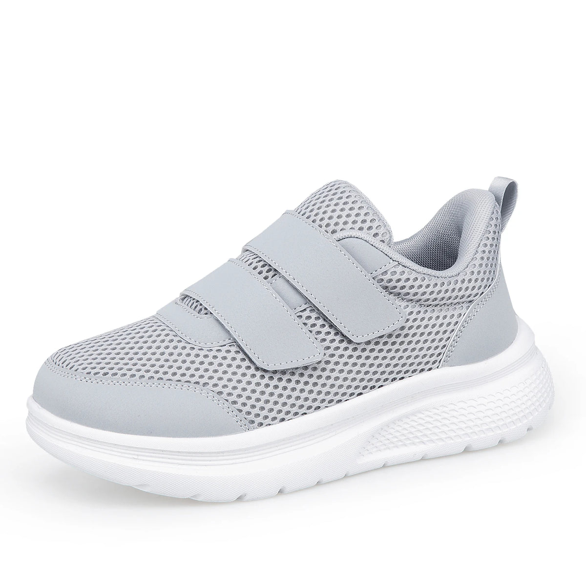 Verstelbare Wandelsneakers Ruime Pasvorm Klittenband Ademend Mesh Orthopedisch Comfort Dagelijks Wandelen | Sansoti