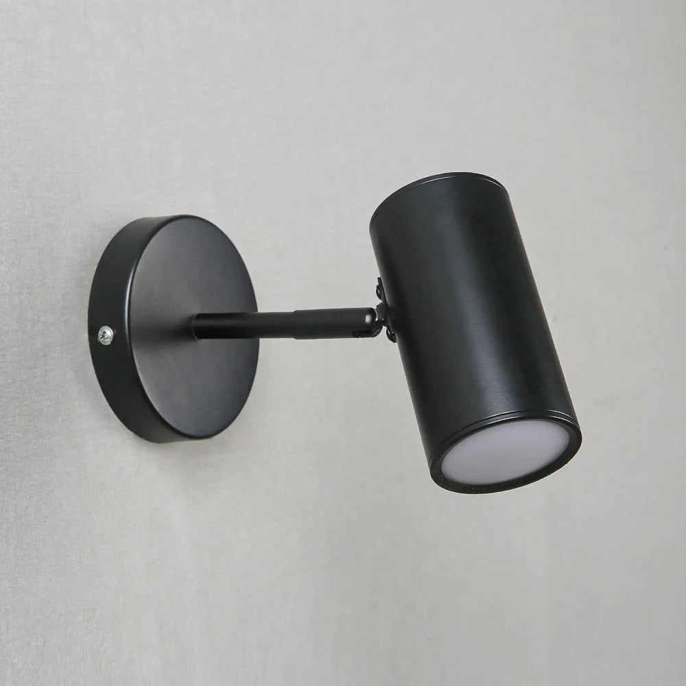 Spot mural LED orientable métal noir or intégré Chambre Salon Lampe de lecture Éclairage d'accent Moderne minimaliste | Restfield