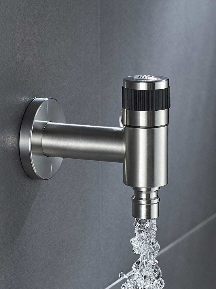 Moderne Wateraansluitkraan met Wandmontage – Outdoor Tuinkraan met Messing Kernklep | Sansoti