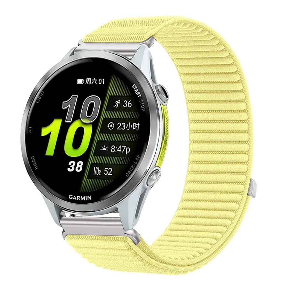 Nylon-Smartwatch-Armband, 21 cm, verstellbar, atmungsaktiv, sportlich, für Sportuhren, 20 mm, 22 mm, Unisex-Armband | Sansoti