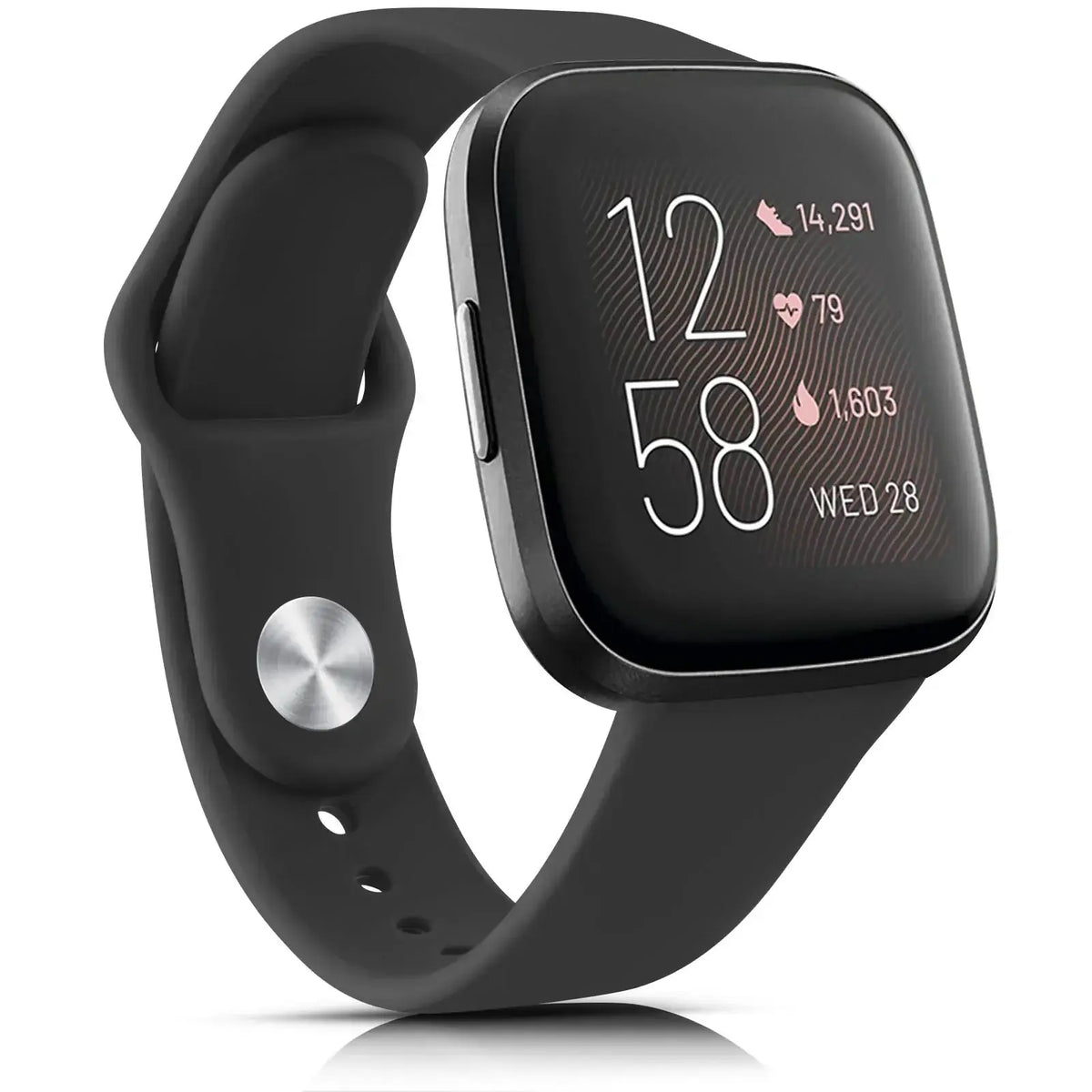 Wasserbeständiges, verstellbares Silikon-Smartwatch-Armband, Sportuhr-Armband, kompatibel mit Fitbit, aktiv | Sansoti