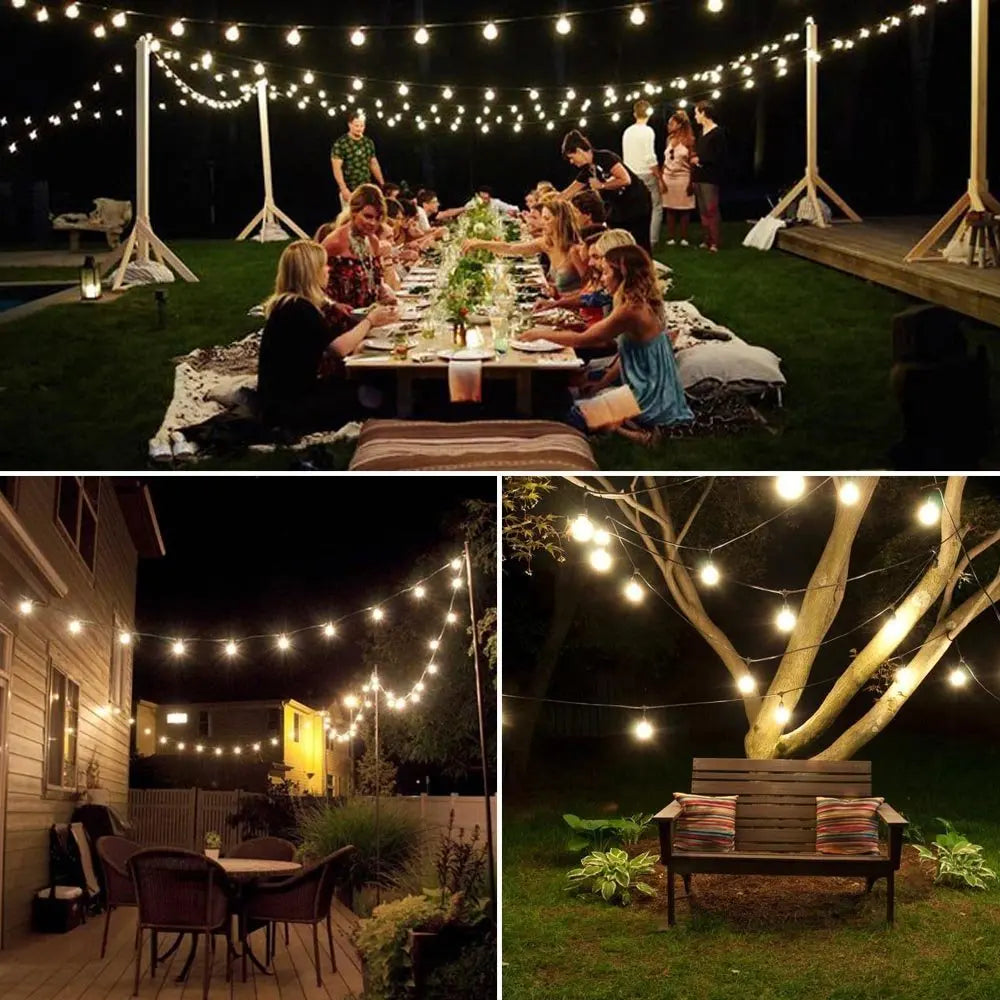 Zonne-energie Fonkelende Tuinverlichting 10 Meter LED Snoer Waterdicht IP65 Buitenverlichting Sfeerlampen voor Tuin Terras en Balkon | Sansoti