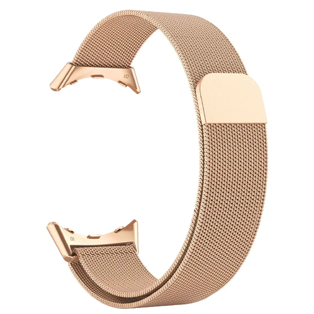 Bracelet de montre magnétique en acier pour smartwatch 41 mm 45 mm, acier inoxydable, maille ajustable | Sansoti