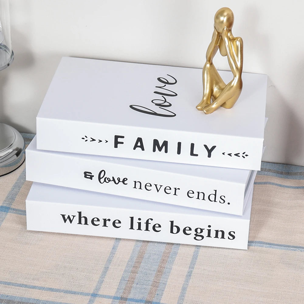 Décoration table basse Ensemble de 3 livres Design pliable Table basse style | Restfield