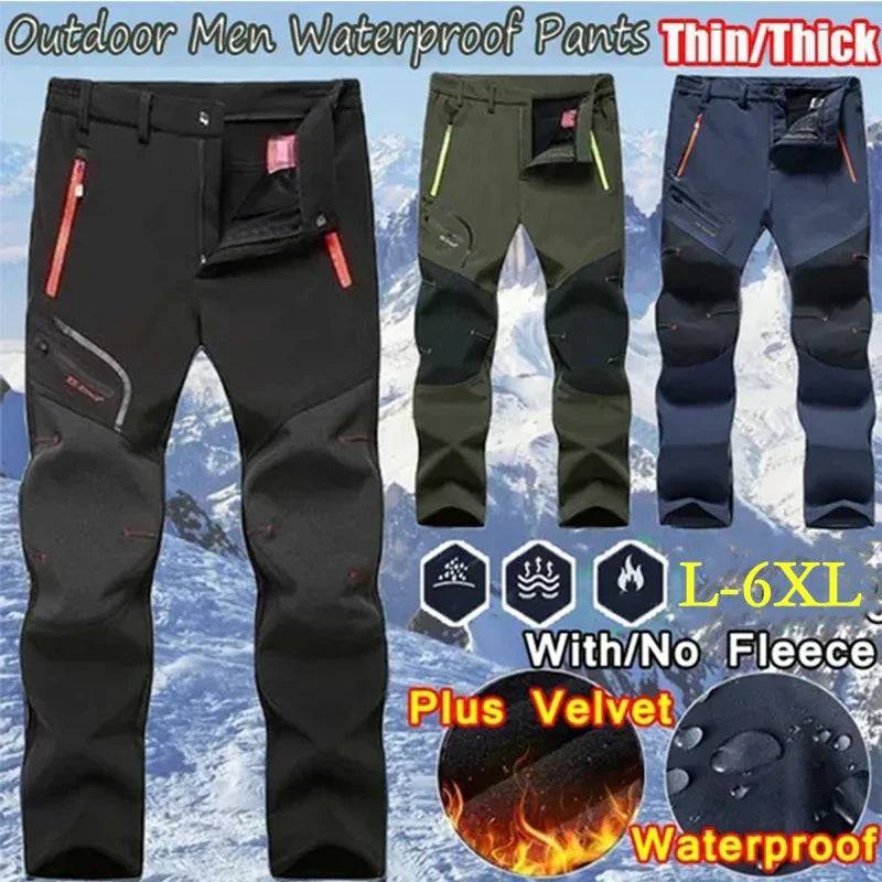 Heren Softshell Wandelbroek Waterdicht Warm Winddicht Outdoor Wandelen Trekking | Sansoti