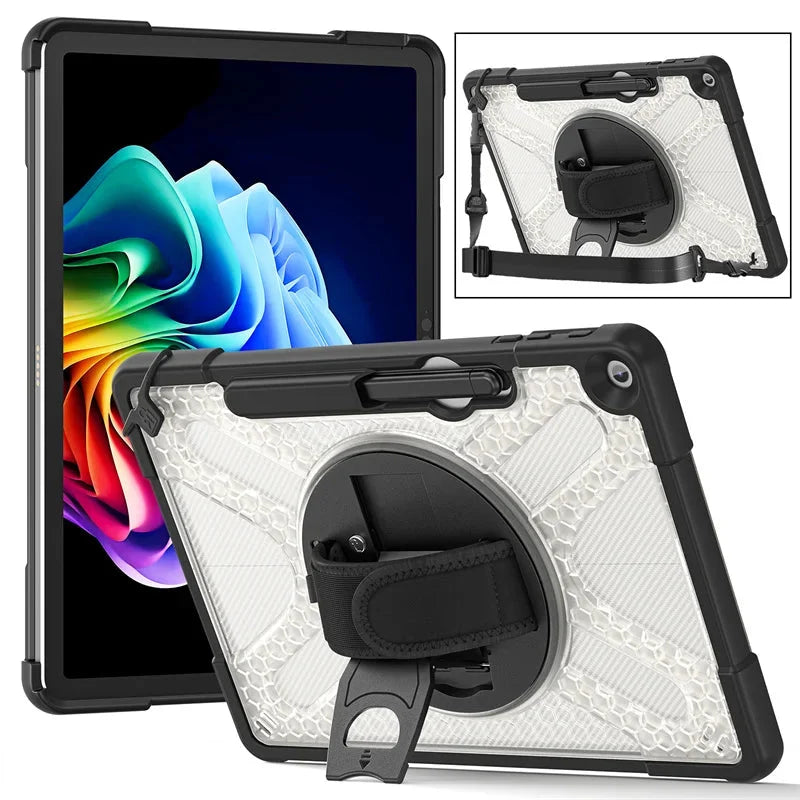 360° Rotating Tablet Holder with Handle and Shoulder Strap for 12-inch Tablets, Compatible with Surface Pro | Sansoti