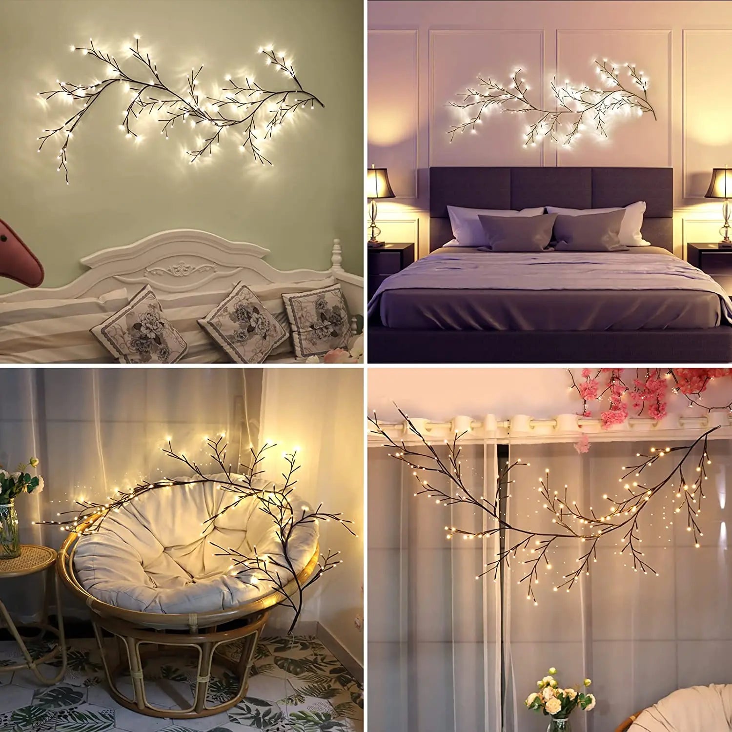 Wilgentakken Verlichting met 144 LEDs — Decoratieve Tak met Dimmer 200cm | Sansoti