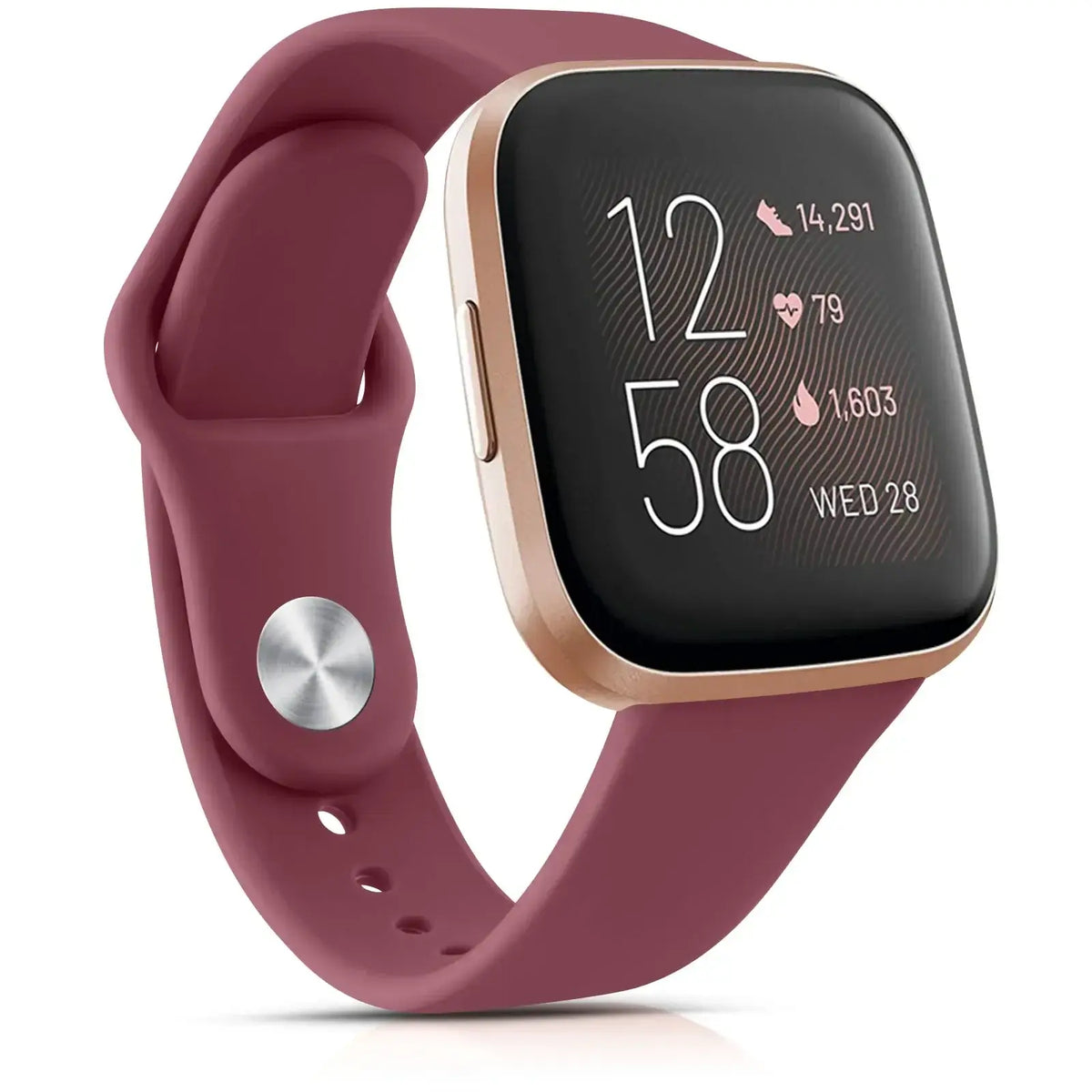 Wasserbeständiges, verstellbares Silikon-Smartwatch-Armband, Sportuhr-Armband, kompatibel mit Fitbit, aktiv | Sansoti