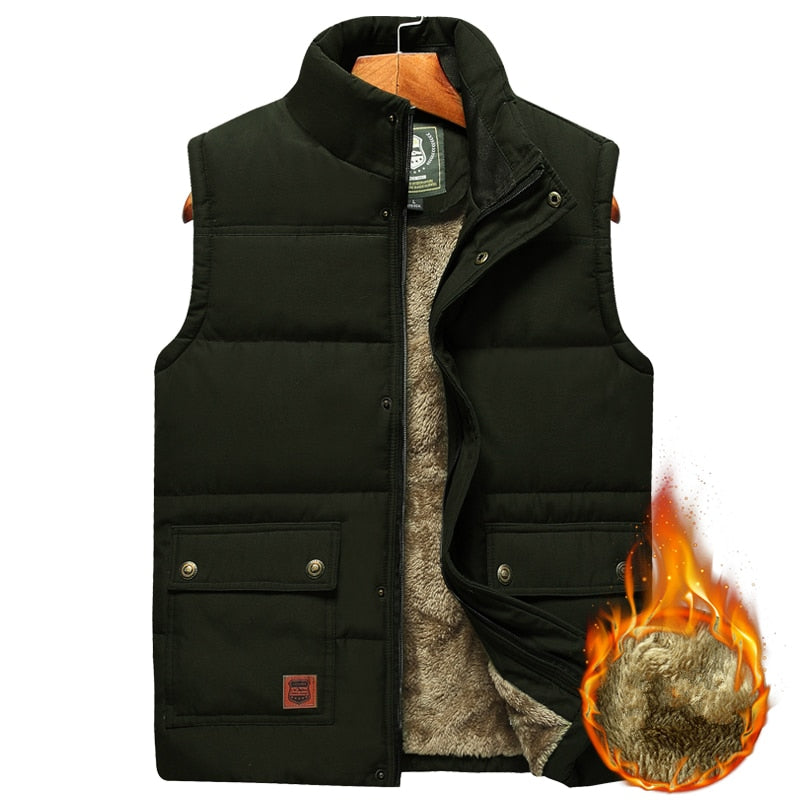 Gesteppte Herren-Weste, ärmellos, wasserabweisend, winterliche Outdoor-Casual-Jacke, atmungsaktiv, warm und komfortabel | Sansoti