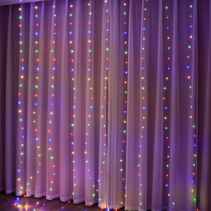 Gordijn LED-lichtsnoer USB Afstandsbediening Decoratieve Verlichting Feestelijk Slaapkamer Sfeerverlichting | Sansoti