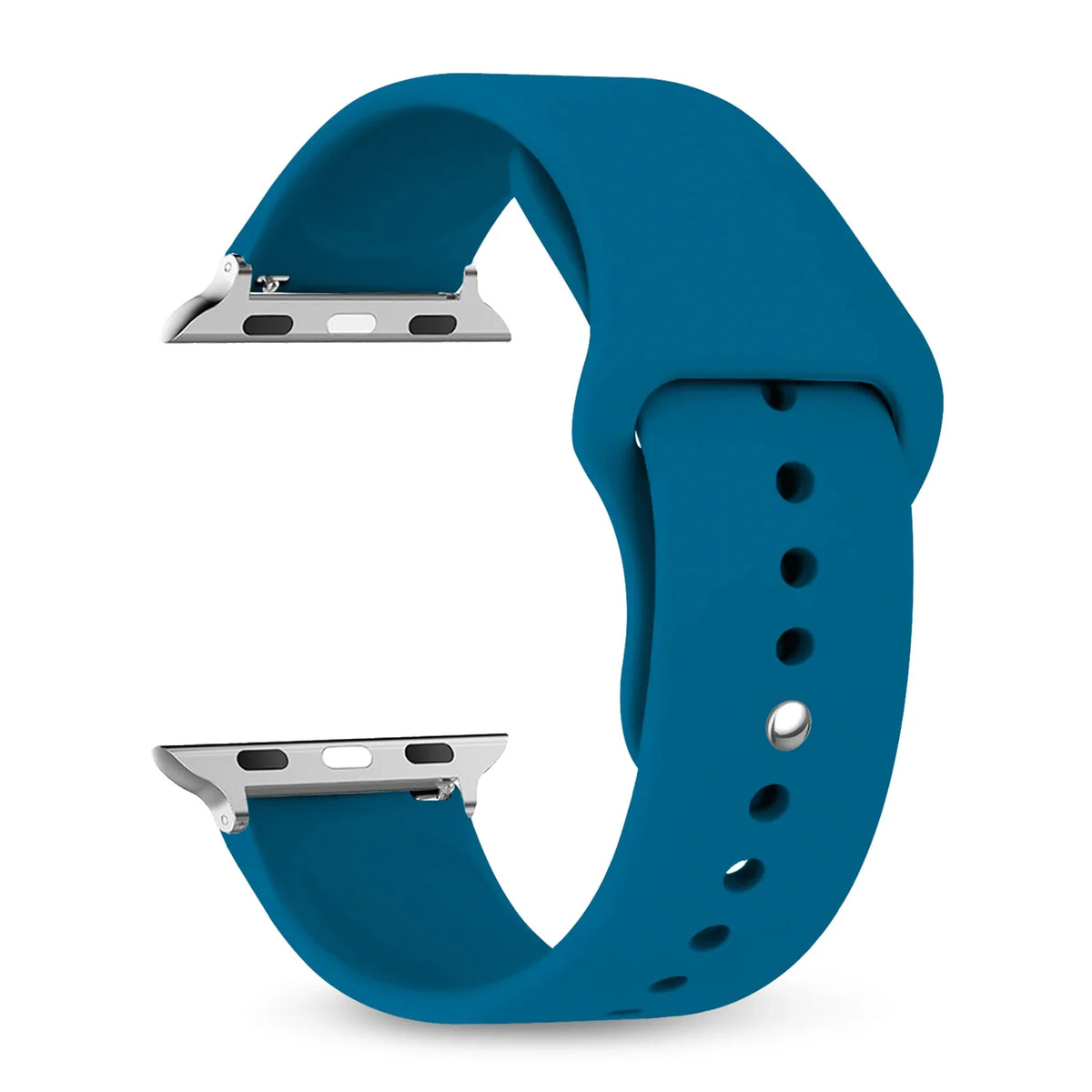 Wasserdichtes Silikonarmband mit verstellbarer Sport-Schließe für Smartwatches, 38–49 mm, sportlich und bequem | Sansoti