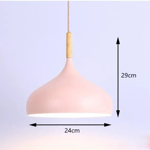 Aluminium hanglamp met E27 fitting in 8 moderne kleuren | Sansoti