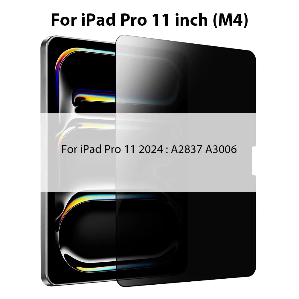 Privacy Screen Protector Tempered Glass for iPad - Side-Angle Protection Display Security Anti-Peeping Screen | Sansoti