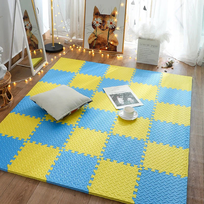 Tapis Puzzle Bébé Mousse EVA Dalles 30x30cm Antidérapant Tapis de Jeu Enfants Tapis Ramper Sol Doux Chambre Bébé Salle de Jeu | Restfield