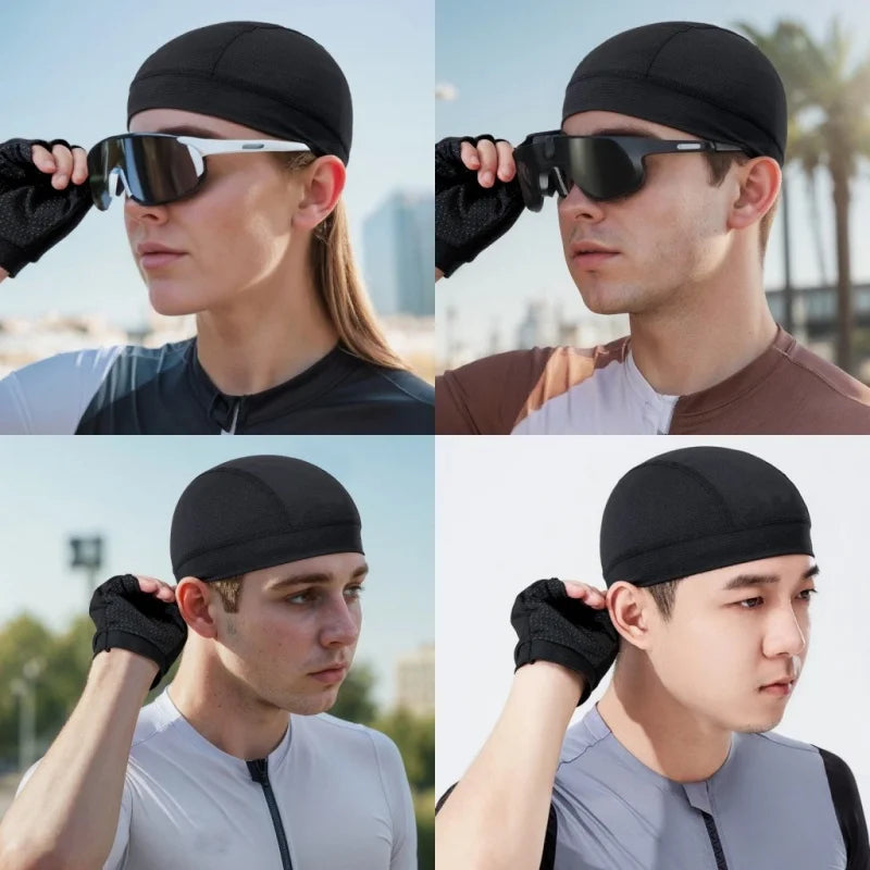 Mesh Schedelmuts Ademend Unisex Zomermuts Onder Helm Fietsondermuts Vochtafvoerend Sneldrogend Sportmuts | Sansoti