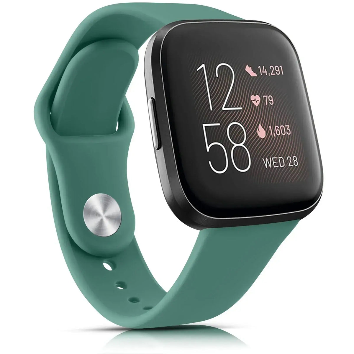 Wasserbeständiges, verstellbares Silikon-Smartwatch-Armband, Sportuhr-Armband, kompatibel mit Fitbit, aktiv | Sansoti