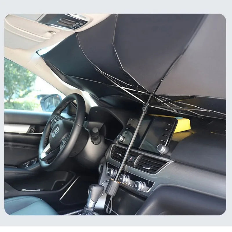 Opvouwbare Voorruit Zonwering Auto Parasol UV Bescherming Zonnescherm Warmte Reflectie Compacte Opslag | Sansoti