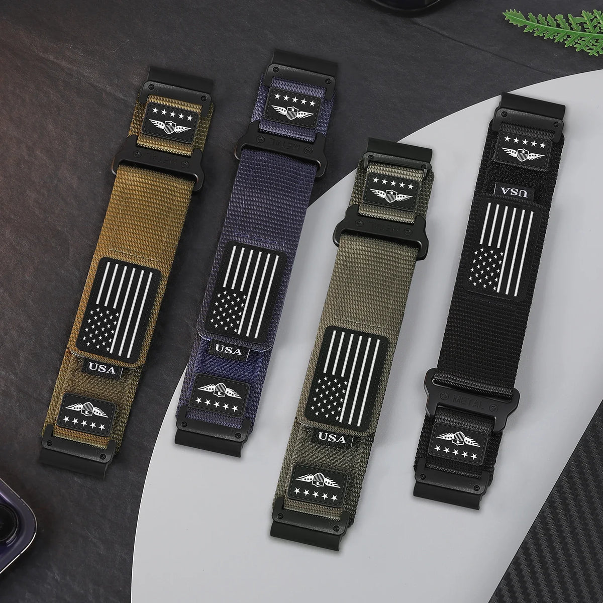 Nylon Smartwatch Band Adjustable Sports Watch Band 20mm 22mm 26mm Durable Comfortable Active Wristband | Sansoti