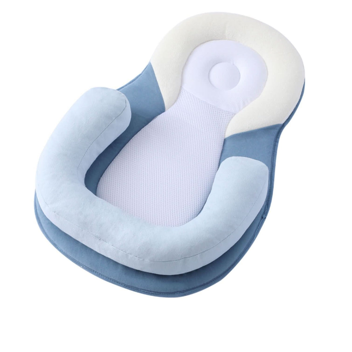 Ergonomisch Babykussen met Schedelondersteuning Plat of Wigvorm Hoofdsteun voor Zuigelingen Pasgeborenen | Sansoti