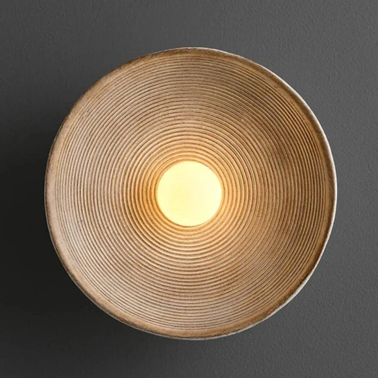 Moderne Scandinavische Wandlamp met Houtlook en Zacht Licht – Klein 20 cm of Groot 27 cm – Warm Wit Koel Wit of Dimbaar | Sansoti