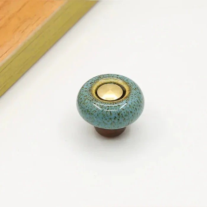 Möbelknopf Keramik Rund Modern 3.2cm Schubladengriff Schrankgriff Möbelknauf DIY Küche | Restfield