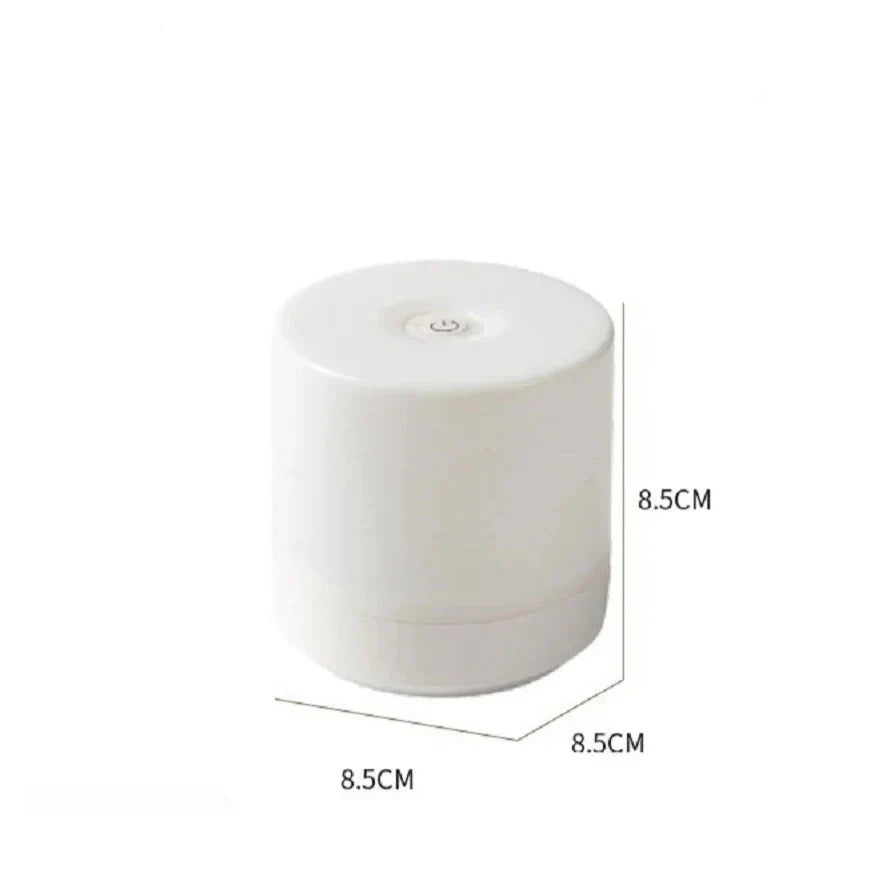 Nachtlamp LED USB 8.5cm Dimbaar ABS Wit Touch Bedlamp Slaapkamer Bureau Sfeerverlichting Compact Lampje | Sansoti
