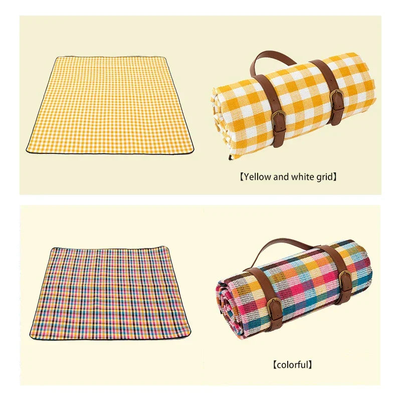 Quilted Outdoor Rug Water-Resistant Bottom Foldable Portable Picnic Camping Beach Outdoor Park | Sansoti