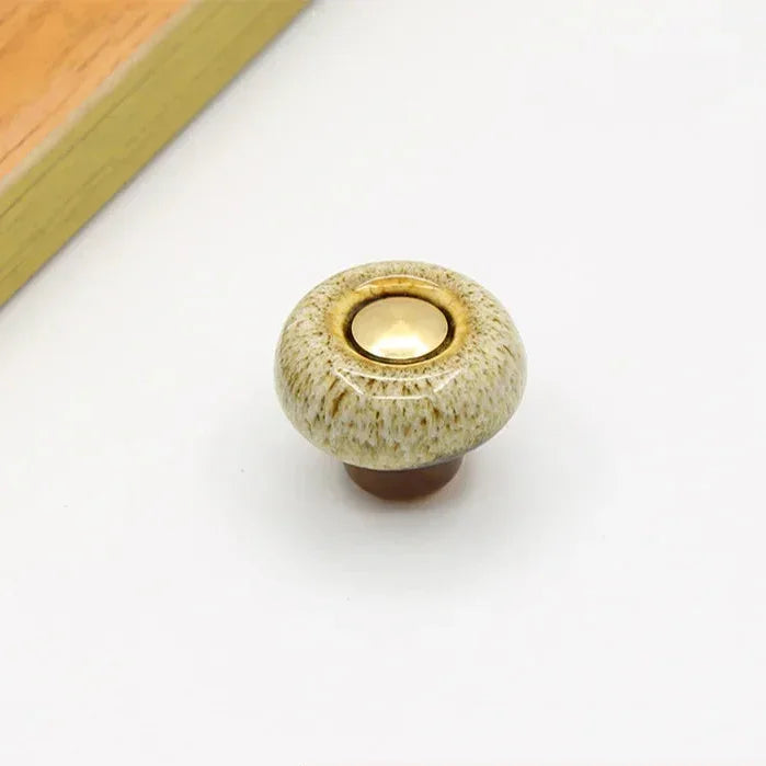 Möbelknopf Keramik Rund Modern 3.2cm Schubladengriff Schrankgriff Möbelknauf DIY Küche | Restfield