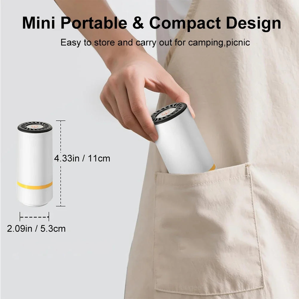 Pompe à vide rechargeable pour la conservation des aliments avec sacs réutilisables - système de conservation sous vide pour la cuisine | Sansoti