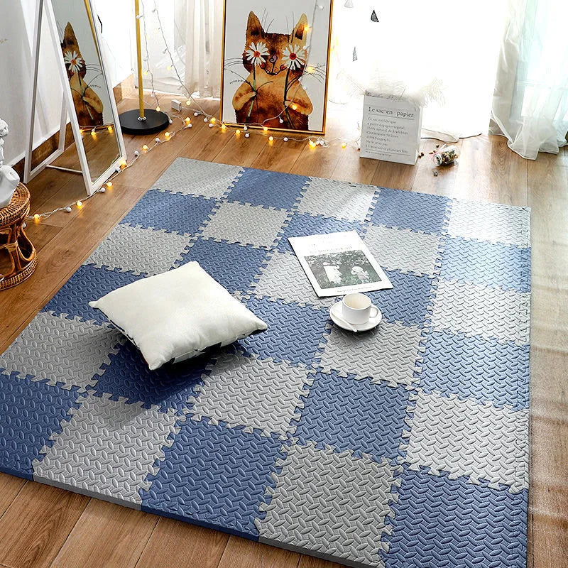 Tapis Puzzle Bébé Mousse EVA Dalles 30x30cm Antidérapant Tapis de Jeu Enfants Tapis Ramper Sol Doux Chambre Bébé Salle de Jeu | Restfield