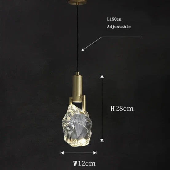 Kristallen Hanglamp met Verstelbare Kabel en LED-Verlichting voor Woonkamer en Eetkamer | Sansoti
