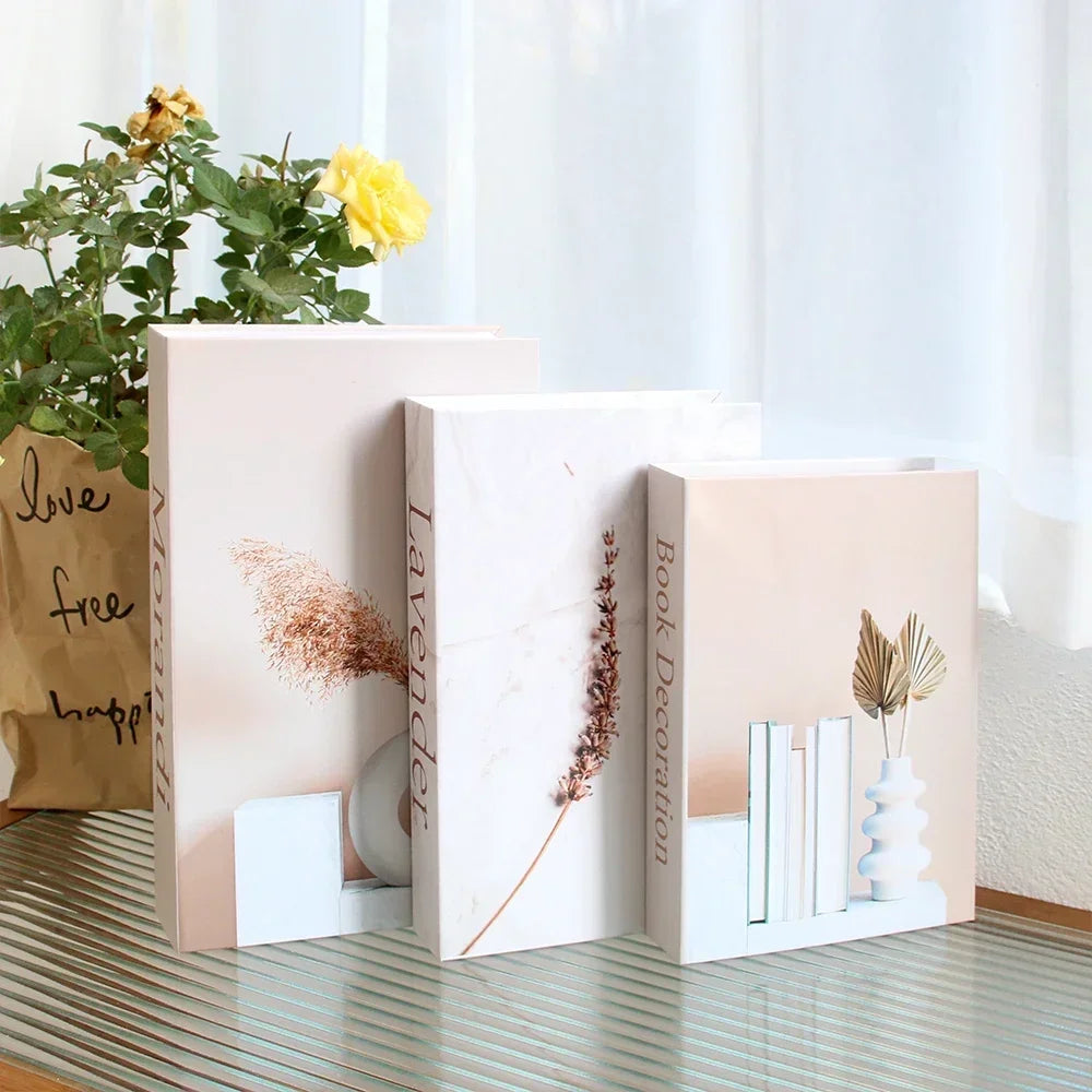 Décoration table basse Ensemble de 3 livres Design pliable Table basse style | Restfield