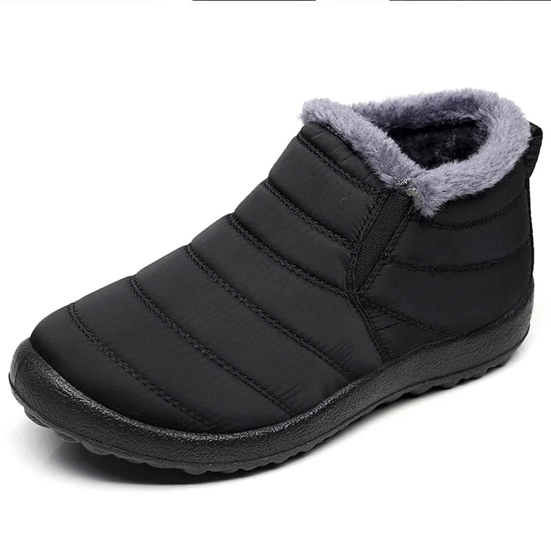Wasserdichte Herren-Winterstiefel, gefütterte Schlupf-Sneestiefel, warmes Schuhwerk, stark isolierende Winterschuhe | Sansoti
