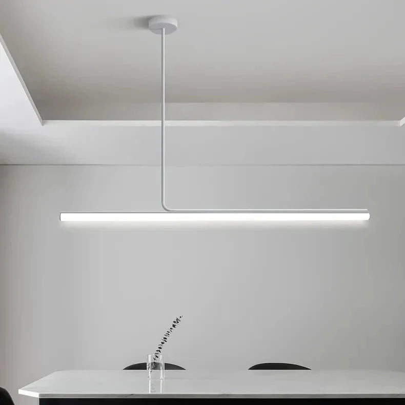 Asymmetrische T-Bar-Hängeleuchte aus Metall und Acryl, dimmbare LED-Beleuchtung für Esszimmer, Kücheninsel und Wohnzimmer, modern | Sansoti
