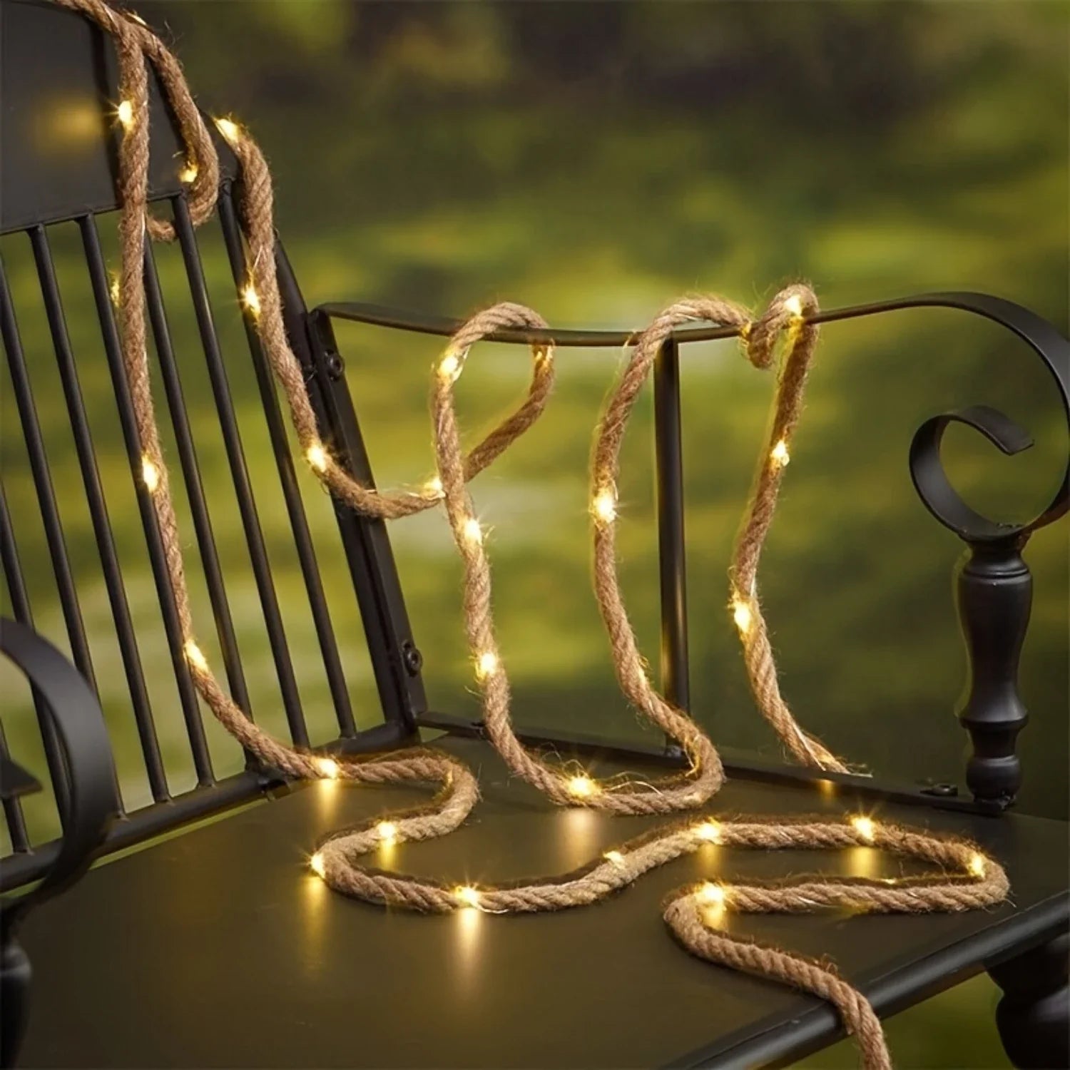 Solar Henneptouw Tuinverlichting 5 Meter met Warm LED-licht | Sansoti