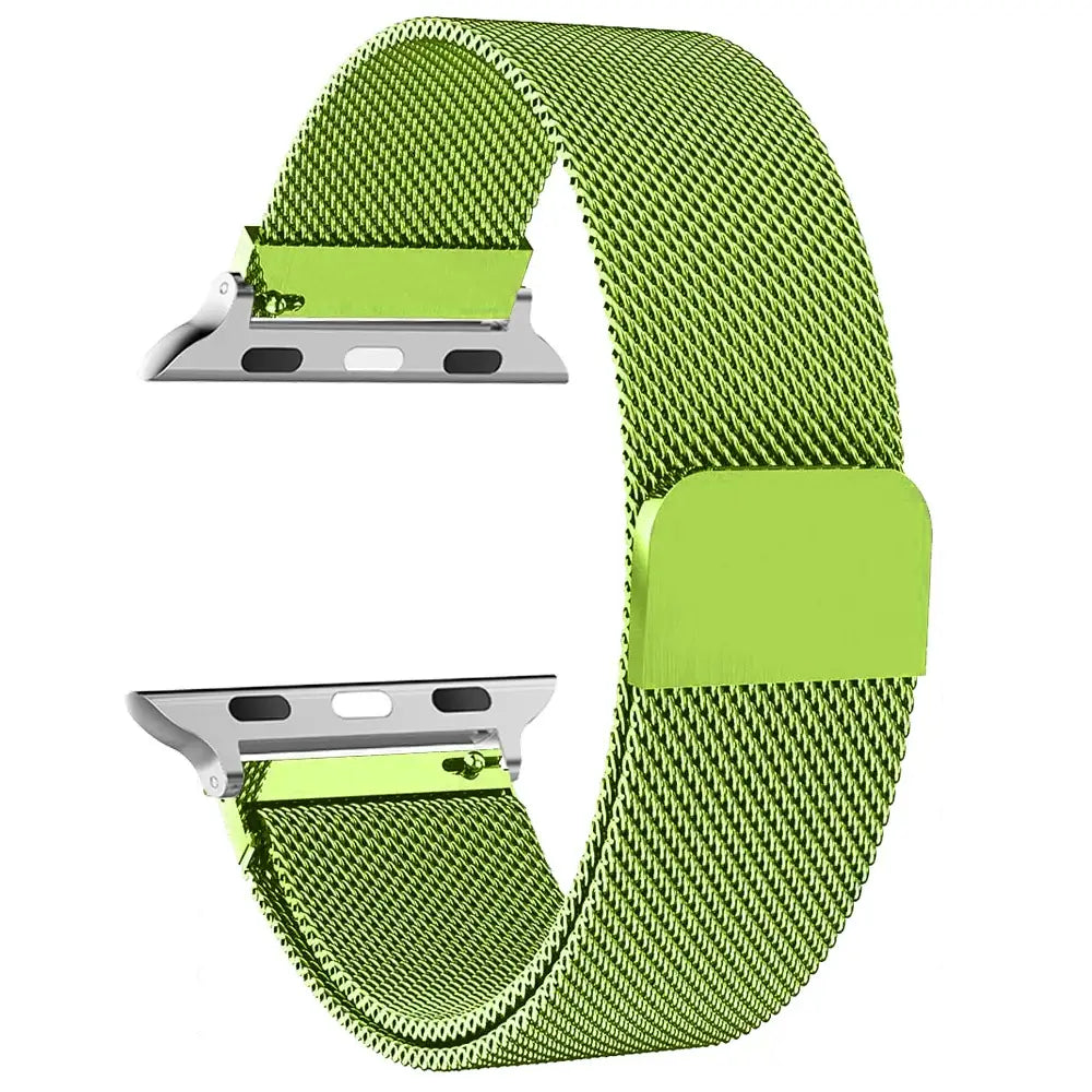 Magnetisches Uhrenarmband aus Edelstahl-Mesh, verstellbar, Smartwatch-Zubehör, 38–49 mm, universell | Sansoti