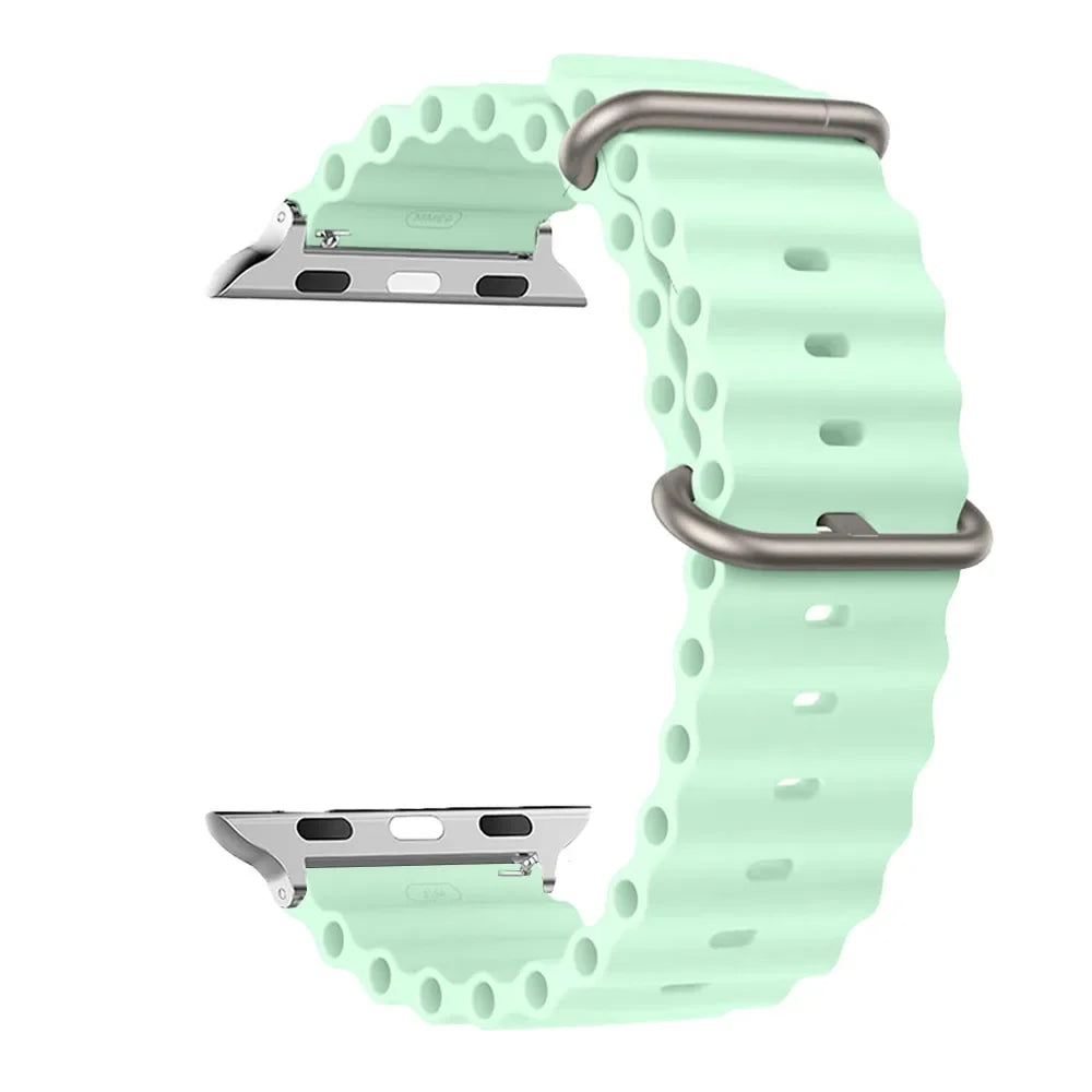 Bracelet de smartwatch en silicone, résistant à l’eau et respirant, bracelet de montre et bracelet de sport unisexes, bracelet de remplacement | Sansoti