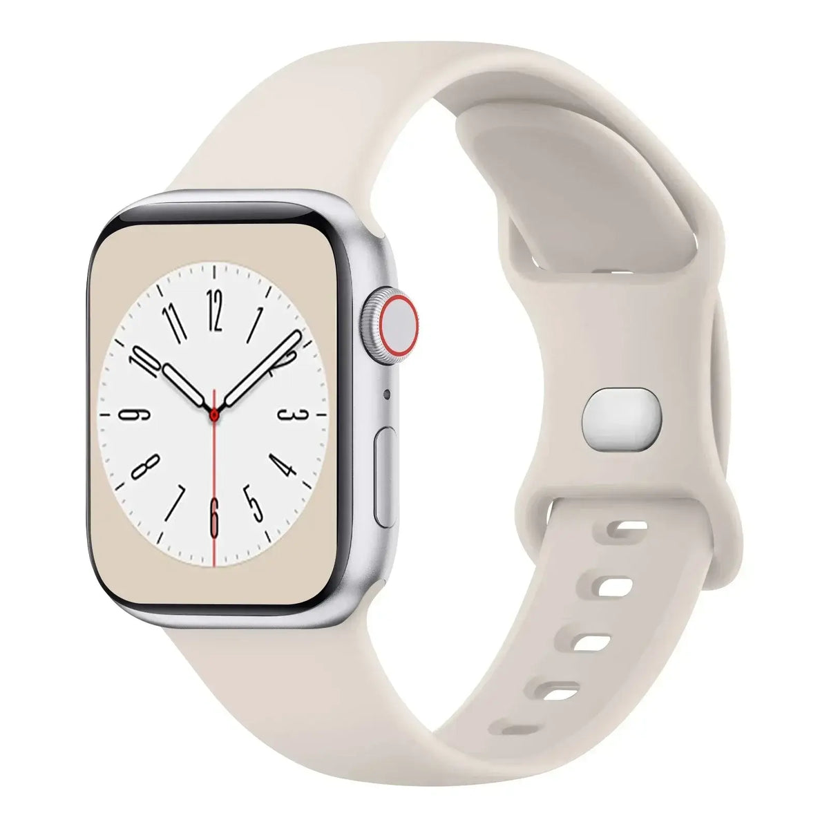 Silikon-Smartwatch-Armband – atmungsaktives, flexibles, verstellbares und komfortables Uhrenarmband – für alle Handgelenkgrößen | Sansoti