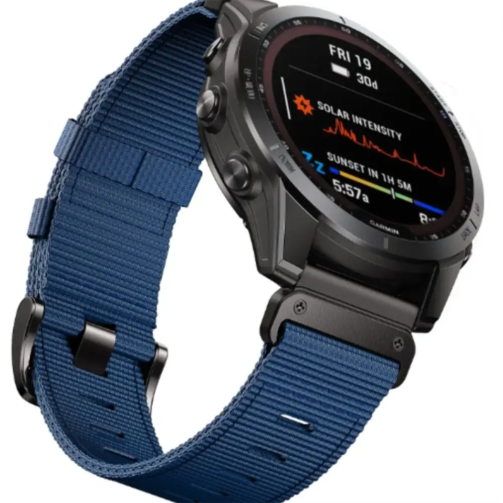 Tactiele Nylon Horlogeband QuickFit 22mm 26mm Smartwatch Vervanging Sport Outdoor Polsband Ademend Comfortabel | Sansoti