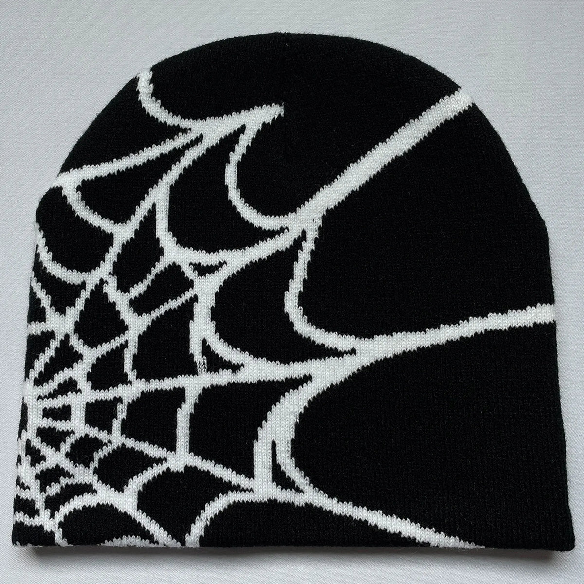 Bonnet tricoté avec motif toile d’araignée, bonnet d’hiver unisexe chaud en acrylique, couvre-chef pour les activités sportives en plein air, accessoire de mode | Sansoti