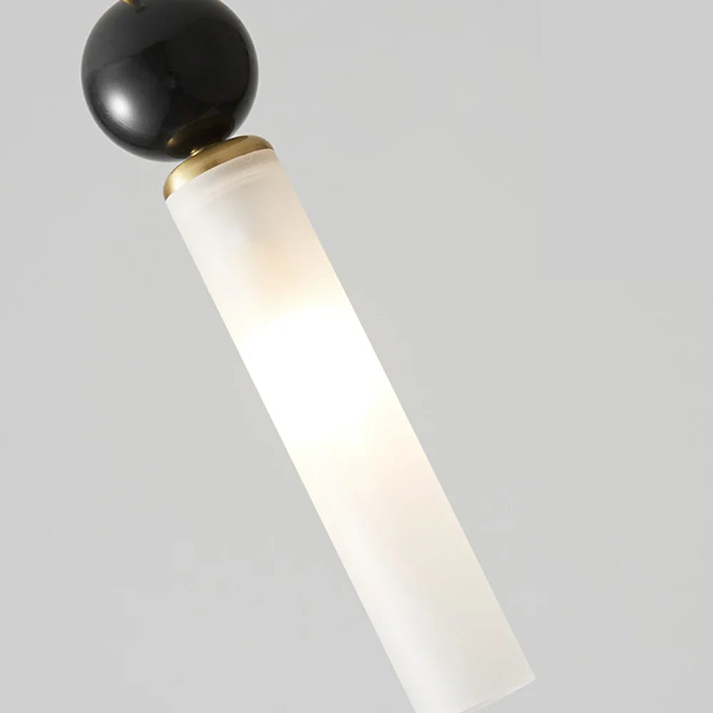 Pendelleuchte Marmor Rohr Zylinder Schwarz Gold Warmweiß Kaltweiß Design Beleuchtung Esszimmer Schlafzimmer Wohnzimmer | Sansoti