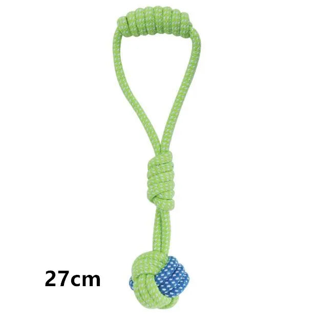 Jouet interactif pour chien en coton avec corde à tirer, soin des dents, pour grands et petits chiens, jouet à mâcher durable | Sansoti