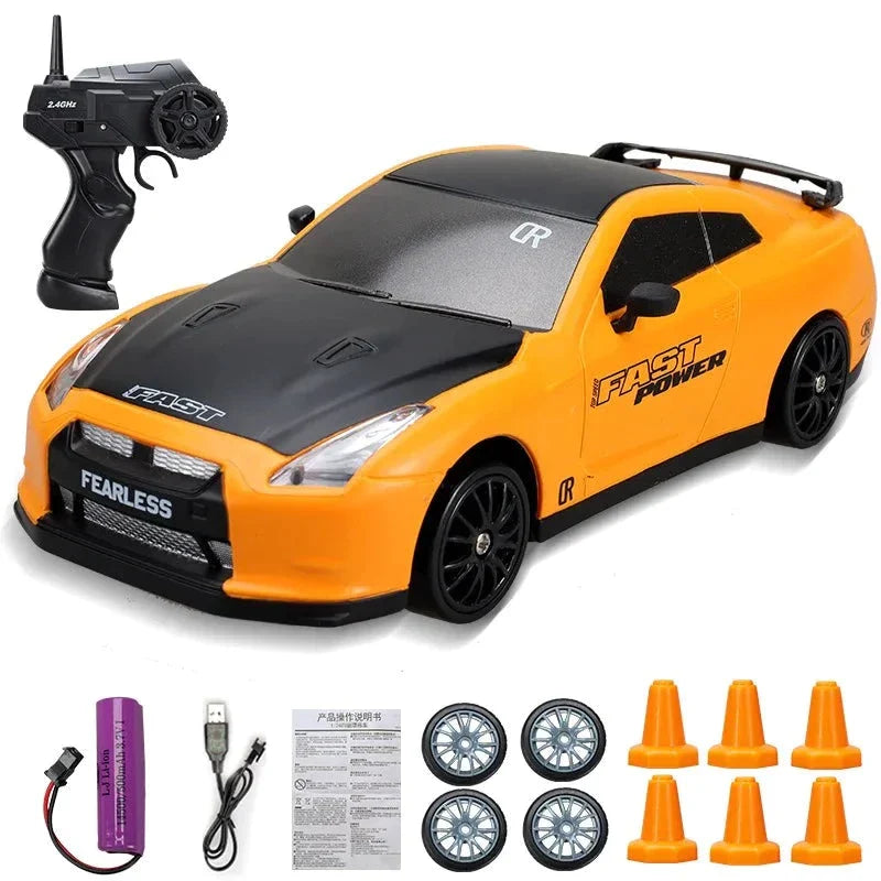 Minidrifter speelgoedauto RC-auto drift racer 2.4GHz afstandsbediening snelheid indoor outdoor kids jongens meisjes cadeau radiobestuurbare auto elektrisch voertuig | Sansoti
