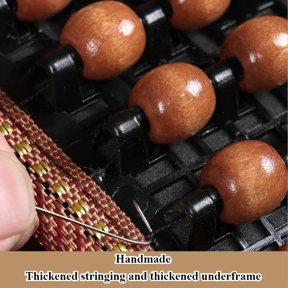 Coussin d’assise en perles de bois pour siège auto – Effet massant et respirant pour les longs trajets & une ventilation optimale | Sansoti