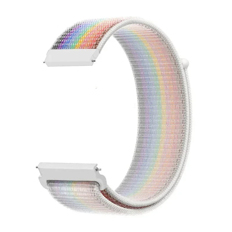 Verstellbares Nylon-Sportarmband für Smartwatches, 20 mm, 22 mm, atmungsaktives Armband, Sportuhr, leicht, Fitness | Sansoti