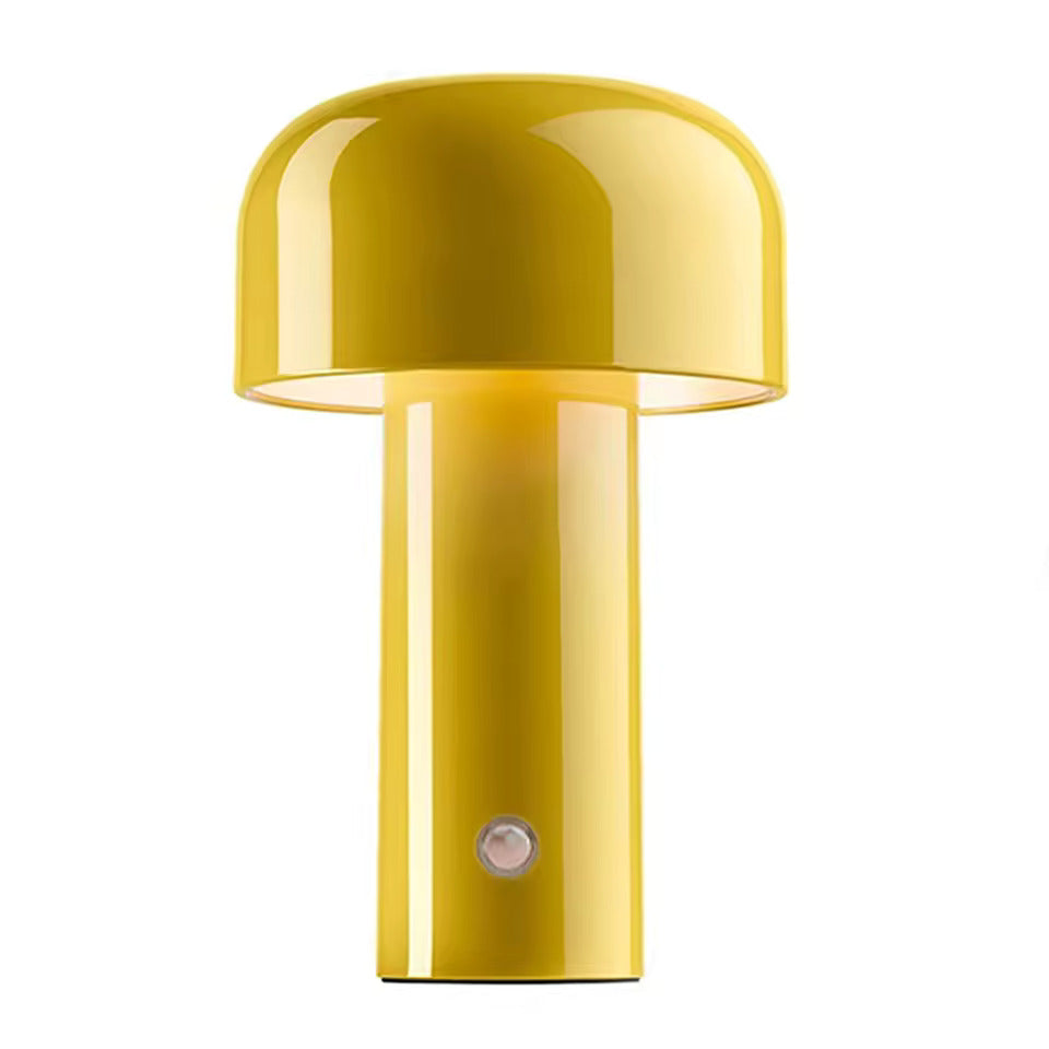Pilz-Tischleuchte, LED, wiederaufladbar, Touch-Dimmung, Stimmungsleuchte, modernes Design, dekorative Beleuchtung, kabellos | Sansoti