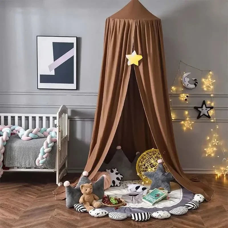 Hangende Klamboe Tent Speelhoek Kinderkamer Decoratief Baldakijn Meisjes Leeshoek Speelplekje Roze Groen | Sansoti