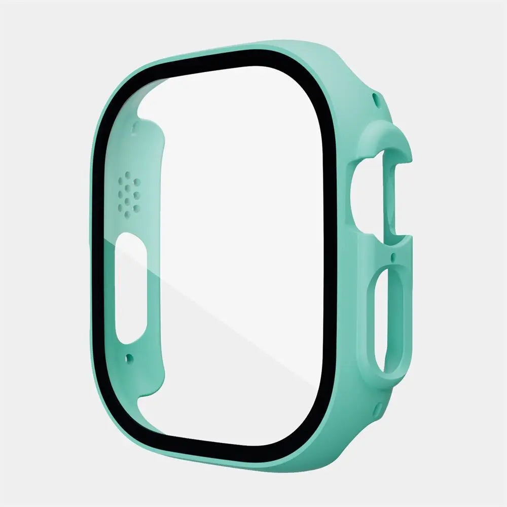 Protective Polycarbonate Glass Smartwatch Case 49mm Transparent Black Rose Gold Green Scratch-Resistant Watch | Sansoti