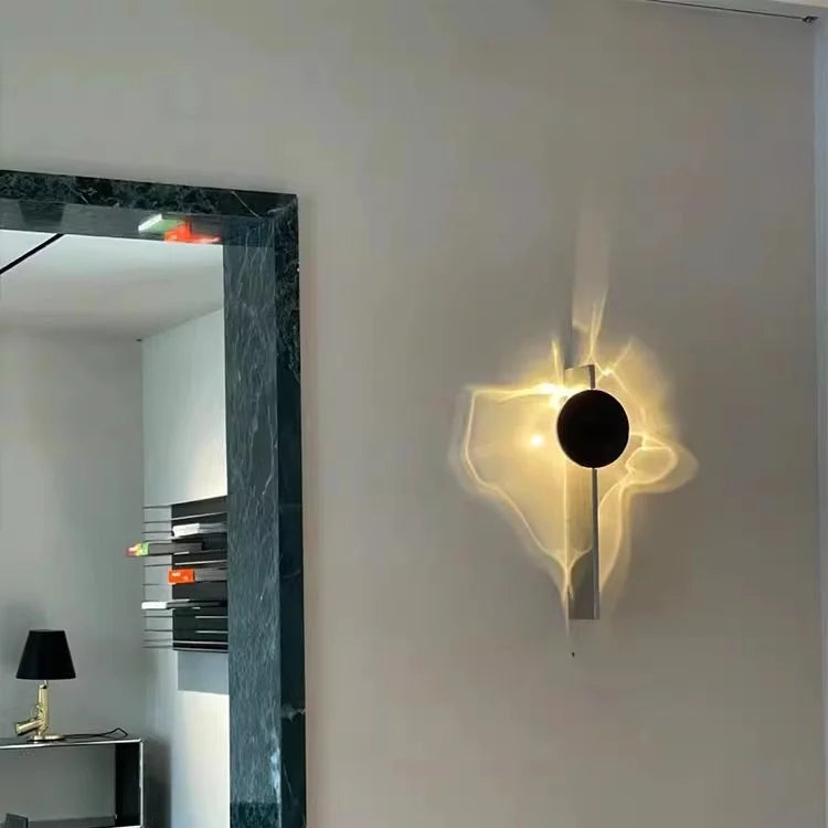 Swivel Wall Lamp with Wavy Design – Modern LED Wall Lighting for Interior | Sansoti