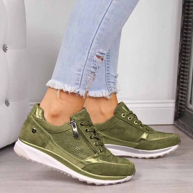 Ergonomic Women's Sneakers with Breathable Mesh and Joint-Supporting Sole for Everyday Comfort and Active Use | Sansoti